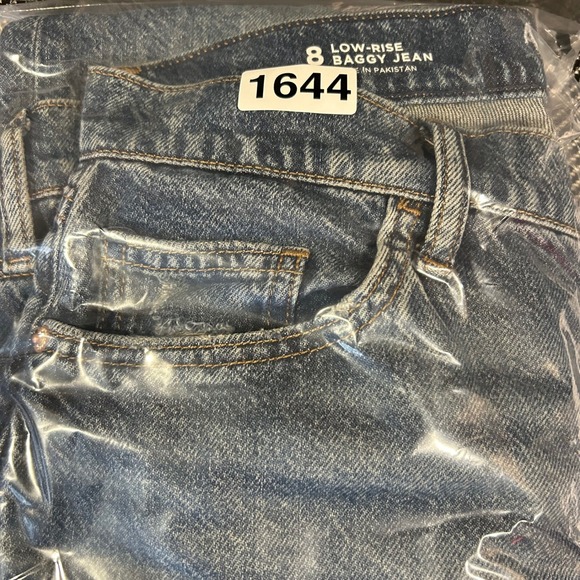 Arizona Jean Co Jeans Womens Sz 8 Low Rise Baggy Wide Leg Distressed Denim Pants - Picture 11 of 11